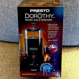 Presto Dorothy Rapid Cold Brewer Electric Coffee Maker 22oz Glass Carafe NEW